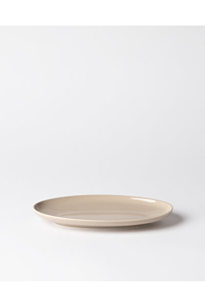 Madame Coco Aurea Kayık Plate - Beige - 25 cm