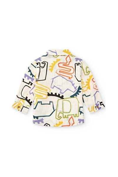 Tuc Tuc Tuctuc boys' printed shirt - white