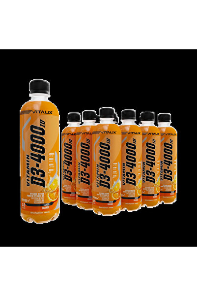 VİTALİX Vitamin D3 - 4000 Vitamin Water, Zero Sugar - Tango Orange - Function...
