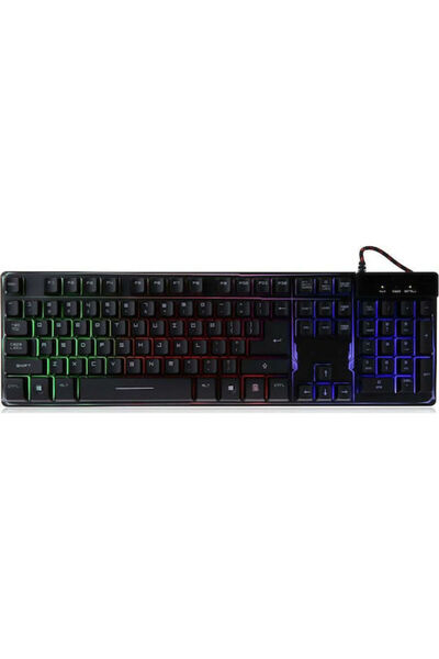 Andowl Q-801 Πληκτρολόγιο Gaming με Φωτισμό RGB (Αγγλικό US)