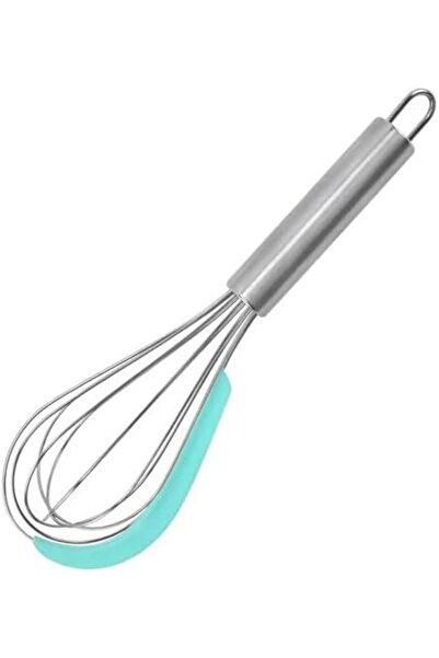 Yıldızan Stainless Steel Hand Whisk with Silicone Stripping, Practical for Eg...