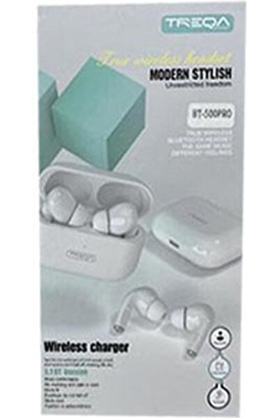 AGC BT-500PRO Ενδοωτικά ακουστικά Bluetooth handsfree με θήκη φόρτισης, Λευκά