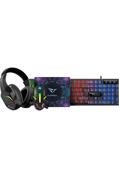 Other Alcatroz X-Craft Basecamp Πληκτρολόγιο Gaming με Φωτισμό RGB Αγγλικό US