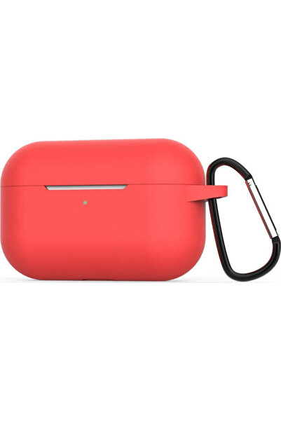 OEM Θήκη σιλικόνης με μπρελόκ κόκκινη για Apple AirPods Pro