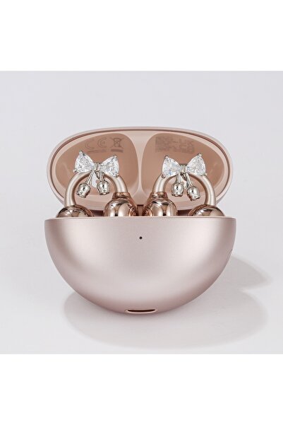 Pick & Go Huawei FreeClip Uyumlu Ayçiçeği Charm Küpe Aksesuarı Silver