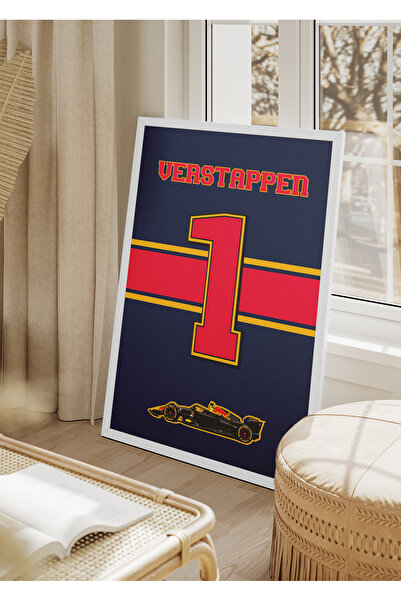 Base Concept Tablou poster Max Verstappen F1 (înrămat)