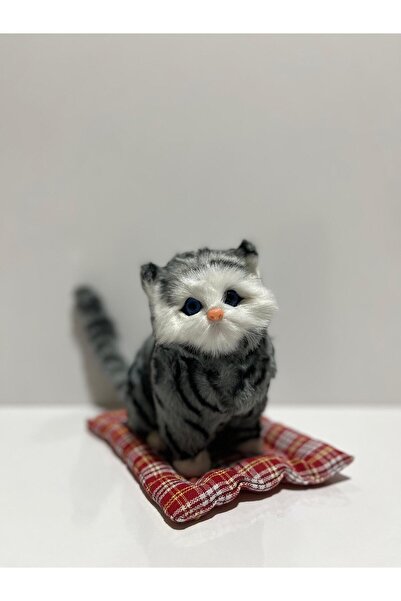 -Sevimli Peluş Kedi Oyuncak - Dekoratif ve Oyun Arkadaşı