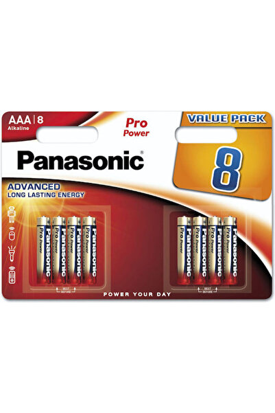 PANASONIC 8 τεμάχια Αλκαλικές Μπαταρίες AAA 1.5V Κωδικός: PA-LR03B8