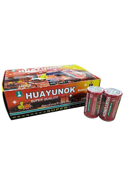 OEM Μπαταρία Huayunok R14/2s C 24 τεμάχια – Μπαταρία