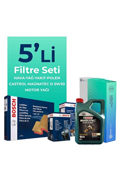Bosch Ford Kuga 1.5 Dizel Filtre Bakım Seti CAST ROL Motor Yağlı (2017-2019) ...