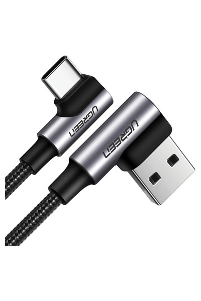 Ugreen Cablu USB la USB-C Unghiular 3A Pentru Telefoane 1M Us176 Încărcare Ra...