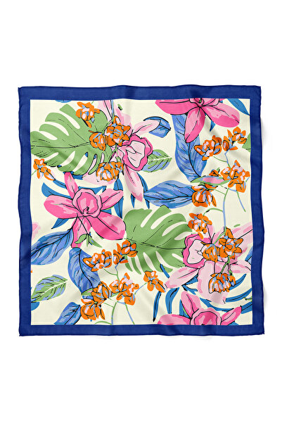 nehir eşarp Bandana eșarfă cu model floral viu Tropical Dreams 70x70 cm