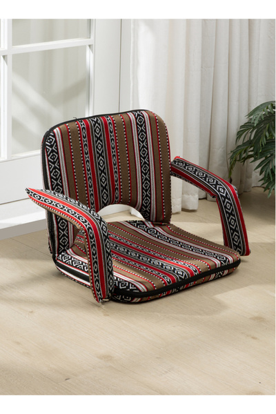 Lawazim Floor Chair with Armrests, Adjustable Backrest, Foldable Saudi Style ...