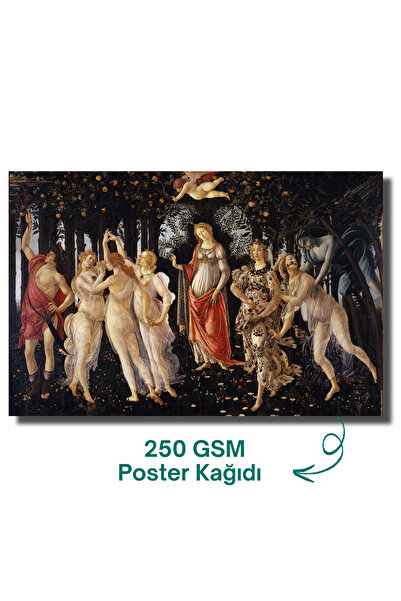 Rosaart Sandro Potticelli Primavera, İlkbahar Poster - Rönesans Sanatı Çerçev...