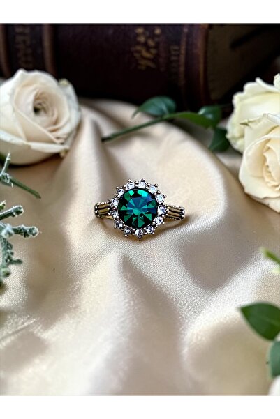 FAYRA ACCESSORIES Crystal Stone Sun Figure Ring