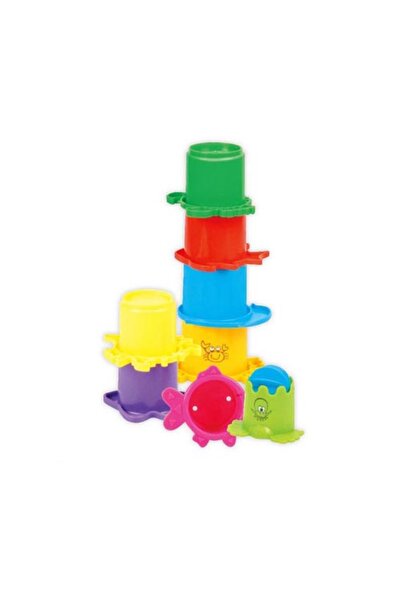 Tanny Kids لعبة تكديس الأكواب للأطفال لتعلم فرز الألوان واللعب الإبداعي