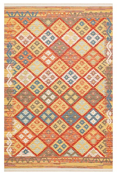 NOMAD 05 TERRA Makinede Yıkanabilir Çift Taraflı Otantik Dokuma Kilim