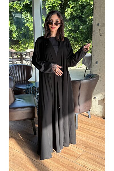 almasa alswda Abaya Kloush Stretch Wrap Suitable for All Seasons