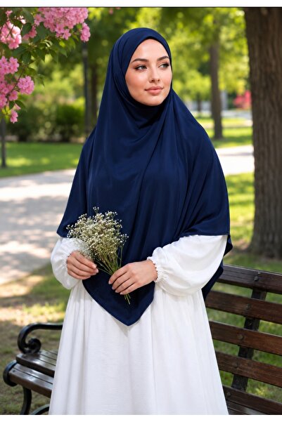 AHRAR tesettür Practical Medium Size Sandy Sufle Scarf - Needle-Free Hijab fo...
