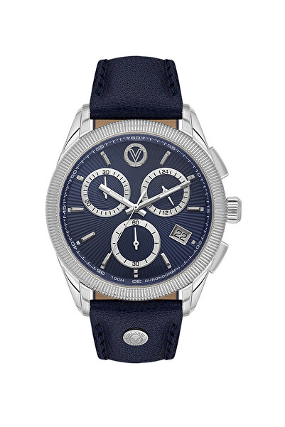 Valentino Orlandi Blue Leather Watch for Men VO.1.10029-2