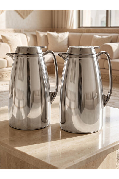 KOZE Trams Tea and Coffee Set 2 Pieces-1 Liter and 0.6 Liter