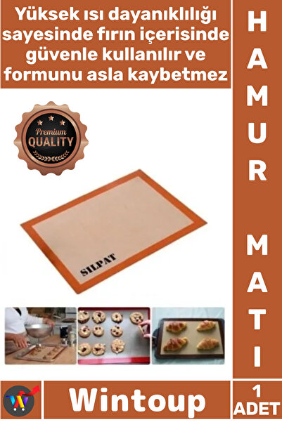Wintoup # بساط طبخ احترافي مقاس 40 × 30 سم، مصنوع من السيليكون، مقاوم للحريق ...