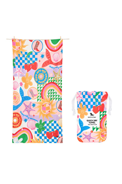 Dock & Bay Kids Beach Towels - Good Vibes - Large