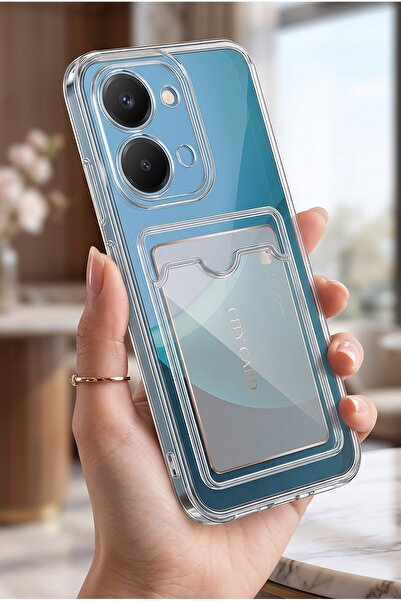 Hatreds Redmi 15C Şeffaf Kartlıklı Kılıf Kamera Korumalı Darbeye Dayanıklı Ka...