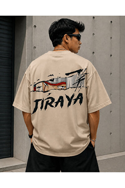 Nulivez Jiraiya Anime Printed Oversized Unisex T-Shirt – Japanese Ninja Stree...