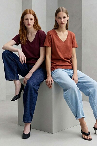 COTENCONCEPT 2 V-Neck Basic T-Shirts