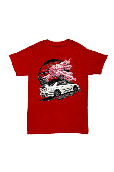 l'eivor Sakura Drift Printed Men's Cotton T-Shirt