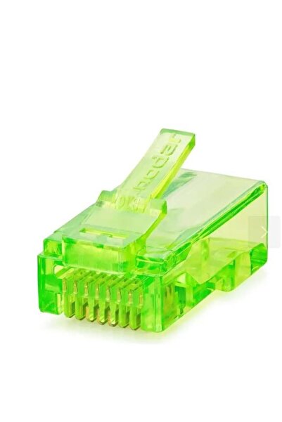 Universal NODAR ND2401 CAT6 EZ RJ45 موصل 100 قطعة في صندوق بلاستيكي - أخضر