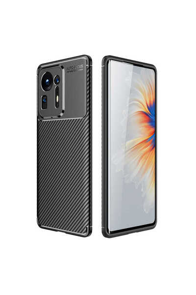 zore Xiaomi Mi Mix 4 Case Carbon Look Silicone with Camera Protection Ultimat...