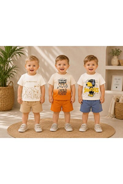Organic Product DimpleBaby * 3-Piece Baby Boy Summer Set 6-24 Months