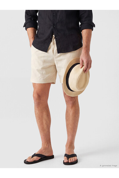 LC Waikiki Trendlucky Short Length Men's Swim Shorts with Difference in Length
