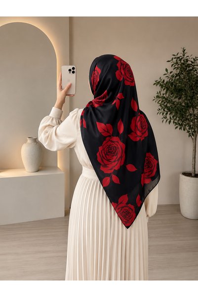 minelesarp Mooncorn Bamboo Fabric Shawl – Soft Textured, Breathable, Non-Slip Hijab Shawl for Daily and Special Occasions