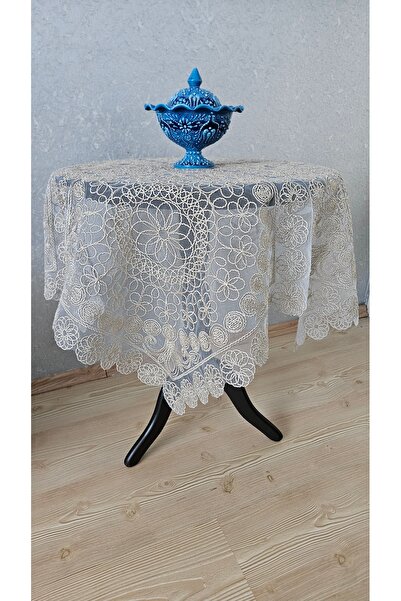 ZESA HOME Tulle Laced Fiskos Tablecloth