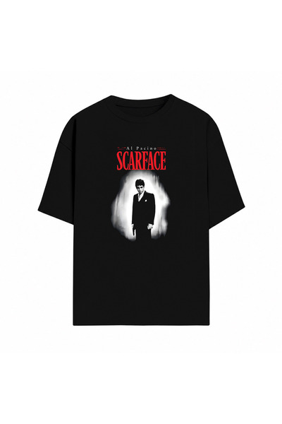 Grafftee Clothing Scarface Tasarım Baskılı Premium Unisex Pamuklu Tişört | Öz...