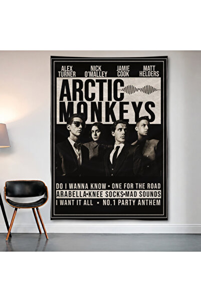 Geek Cultcha Arctic Monkeys Wall Covering Wall Tapestry First Quality Satin F...