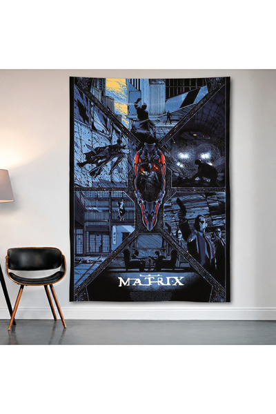 Geek Cultcha The Matrix Wall Covering Wall Tapestry First Quality Satin Fabri...