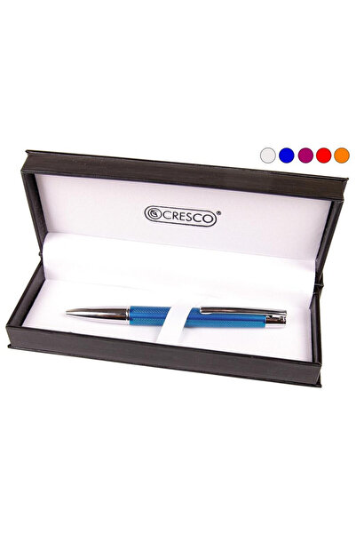CRESCO Pix Elegance, instrument de scris cu bila in etui cadou, finisaje auri...