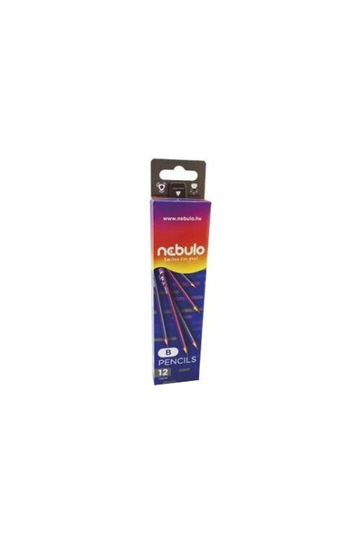 OEM Creion grafit B Nebulo, corp triunghiular, creion de desen, albastru/viol...