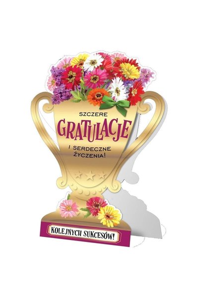 KUKARTKA Felicitare/Karnet Primus 0143, comemorativ in forma de cupa, cu text...