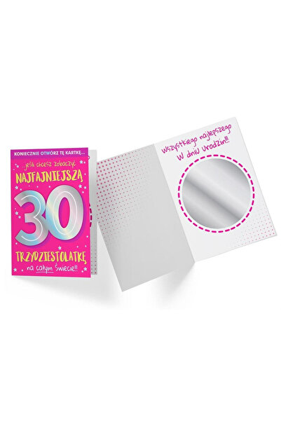KUKARTKA Felicitare aniversara B6 cu oglinda si plic multicolor
