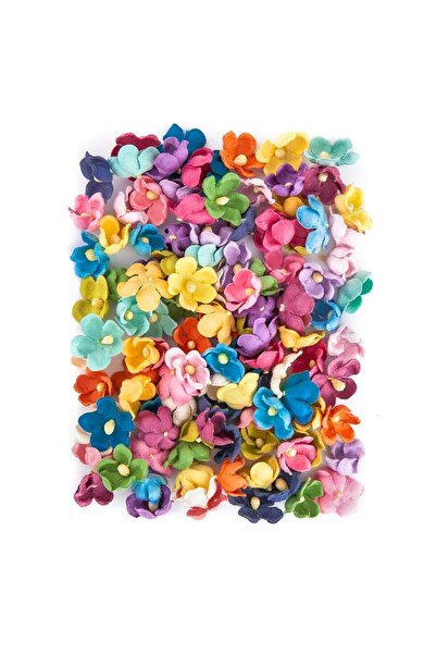 OEM Set 60 flori hartie saturata, Dalprint, 2 cm, Multicolor