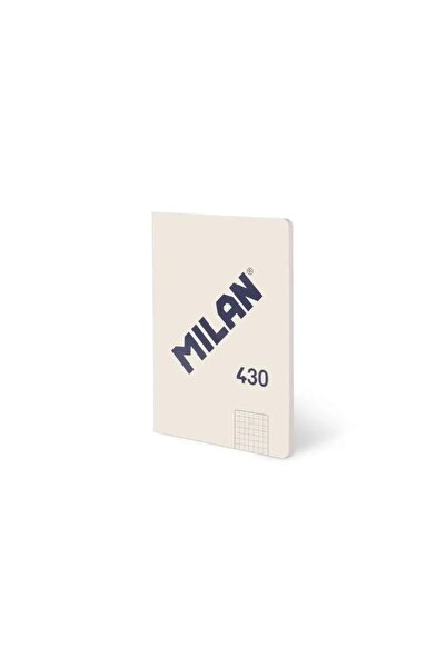 Milan Caiet lipit 430, A5, 48 file, cu patratele, bej