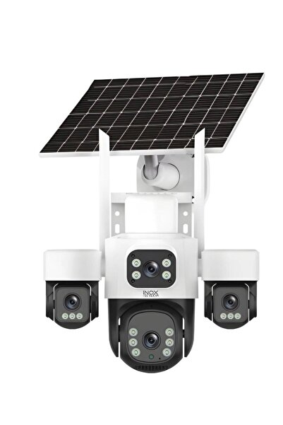 inox X24 6 motorlu 4 Kameralı 4G solar Kamera AOV 7/24 Kayıt