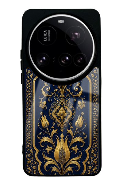 Spoyi Xiaomi 15Ultra Sapphire Ottoman Gold Design Glossy Phone Case