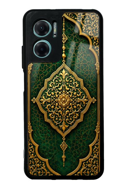 Spoyi حافظة هاتف لامعة بتصميم زمردي عثماني فاخر لهاتف Xiaomi Redmi Note 11E