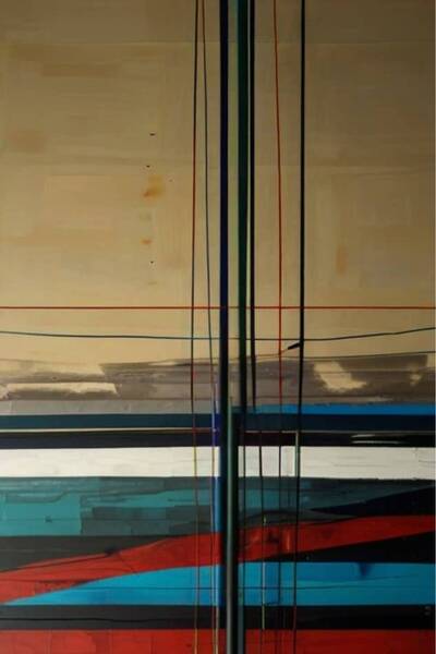 mural home لوحة جدارية "الفن التجريدي مودرن" - 70cm * 46.9cm